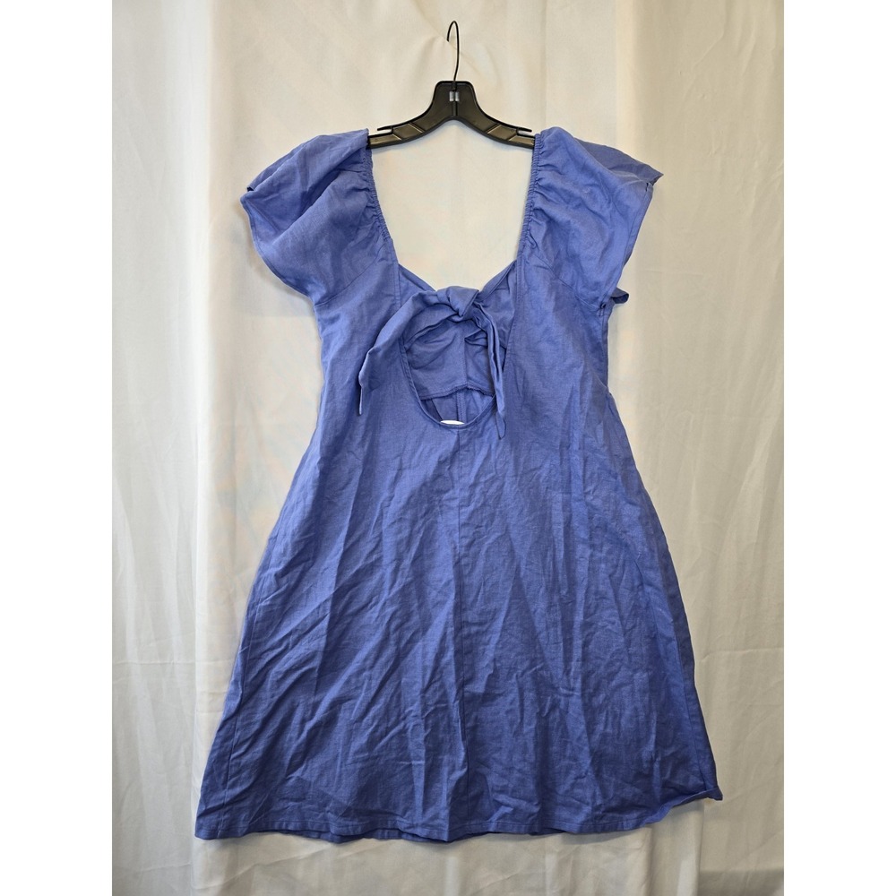 NEW WITH‎ TAGS LA Relaxed Young Sundress Cotton Linen Blend Bluebell Dress